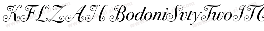 KFLZAH BodoniSvtyTwoITCTT Book字体转换